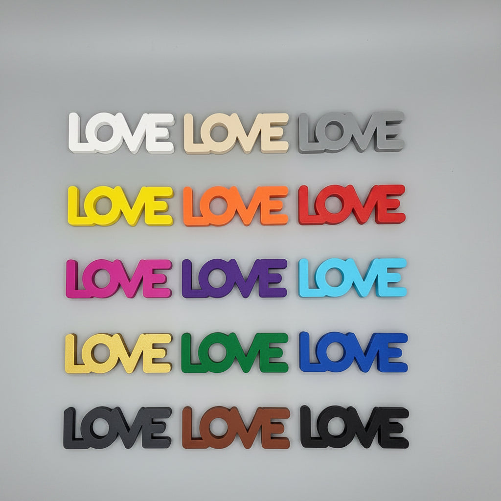 LOVE Schriftzug Aufsteller – Moderne Deko für Hochzeit, Schlafzimmer & Wohnzimmer