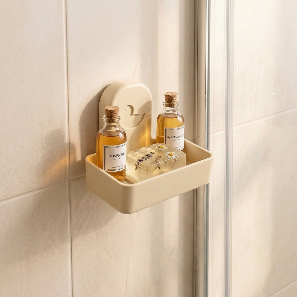Duschablage mit Saugnapf – Ohne Bohren, Flexibel & Wiederverwendbar