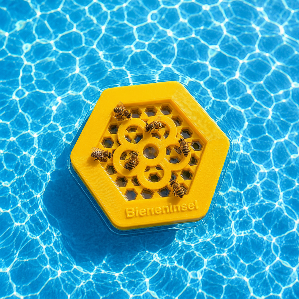 Bienentränke – Schwimmende Rettungsinsel für Bienen & Insekten