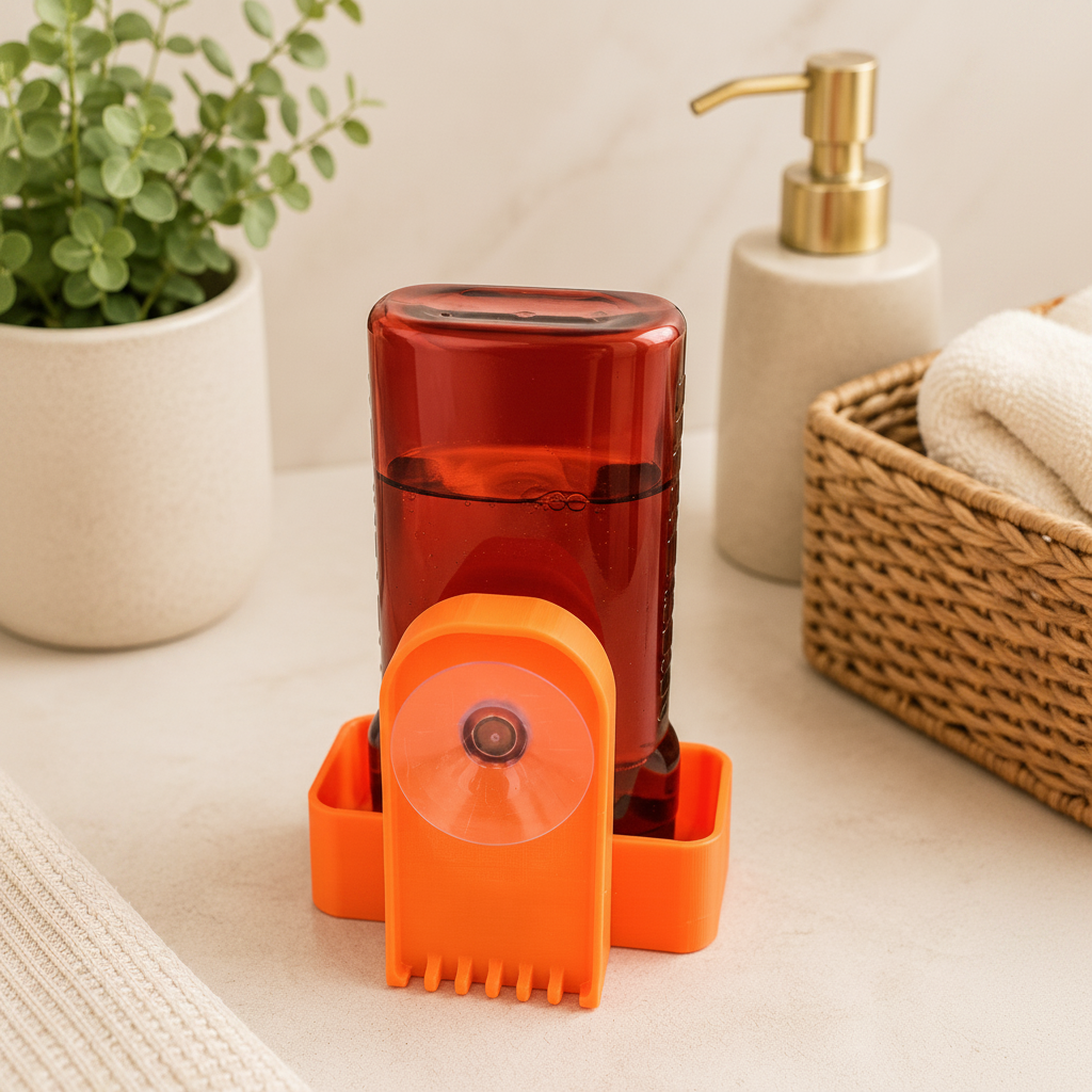 Duschablage mit Saugnapf – Ohne Bohren, Flexibel & Wiederverwendbar