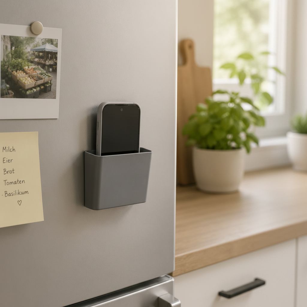 Smartphone Wand-Ablage zum Ankleben – Handy-Halter ohne Bohren für Bad, Küche & WC