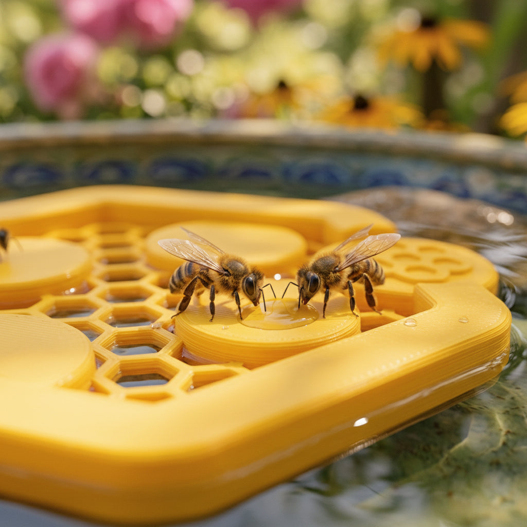 Schwimmende Bienentränke – Sichere Wasserstelle für Bienen, Pool & Garten