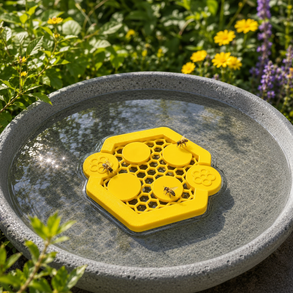Schwimmende Bienentränke – Sichere Wasserstelle für Bienen, Pool & Garten