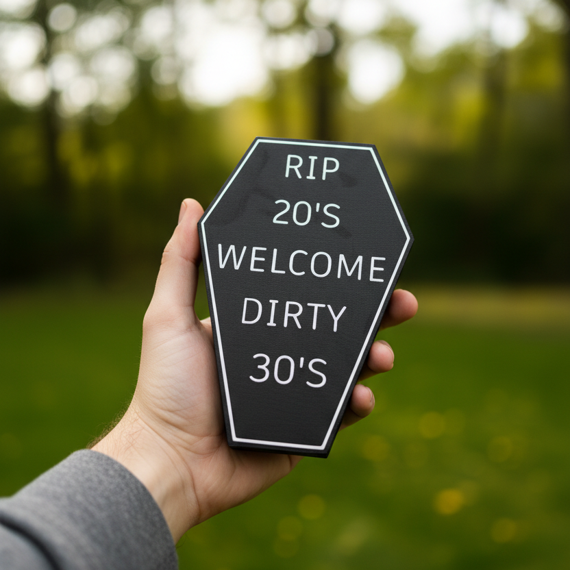 RIP 20's – Welcome Dirty 30's | Geschenkbox zum 30. Geburtstag