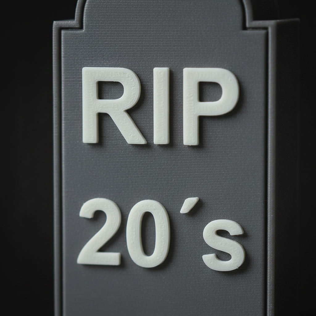 Grabstein Geschenkbox „RIP 20’s“ – Lustiges Geldgeschenk zum 30. Geburtstag